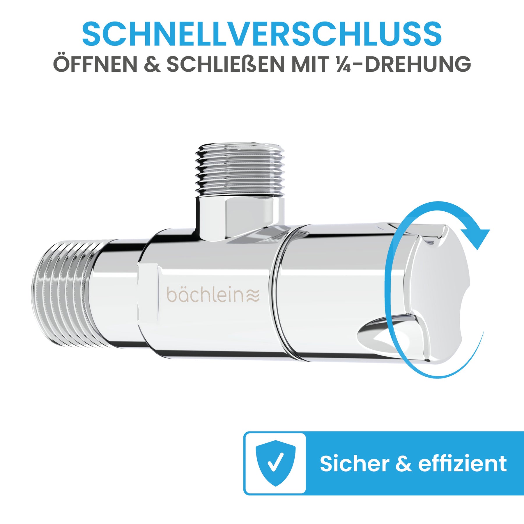 Eckventil-Set Schnellverschluss Klassik