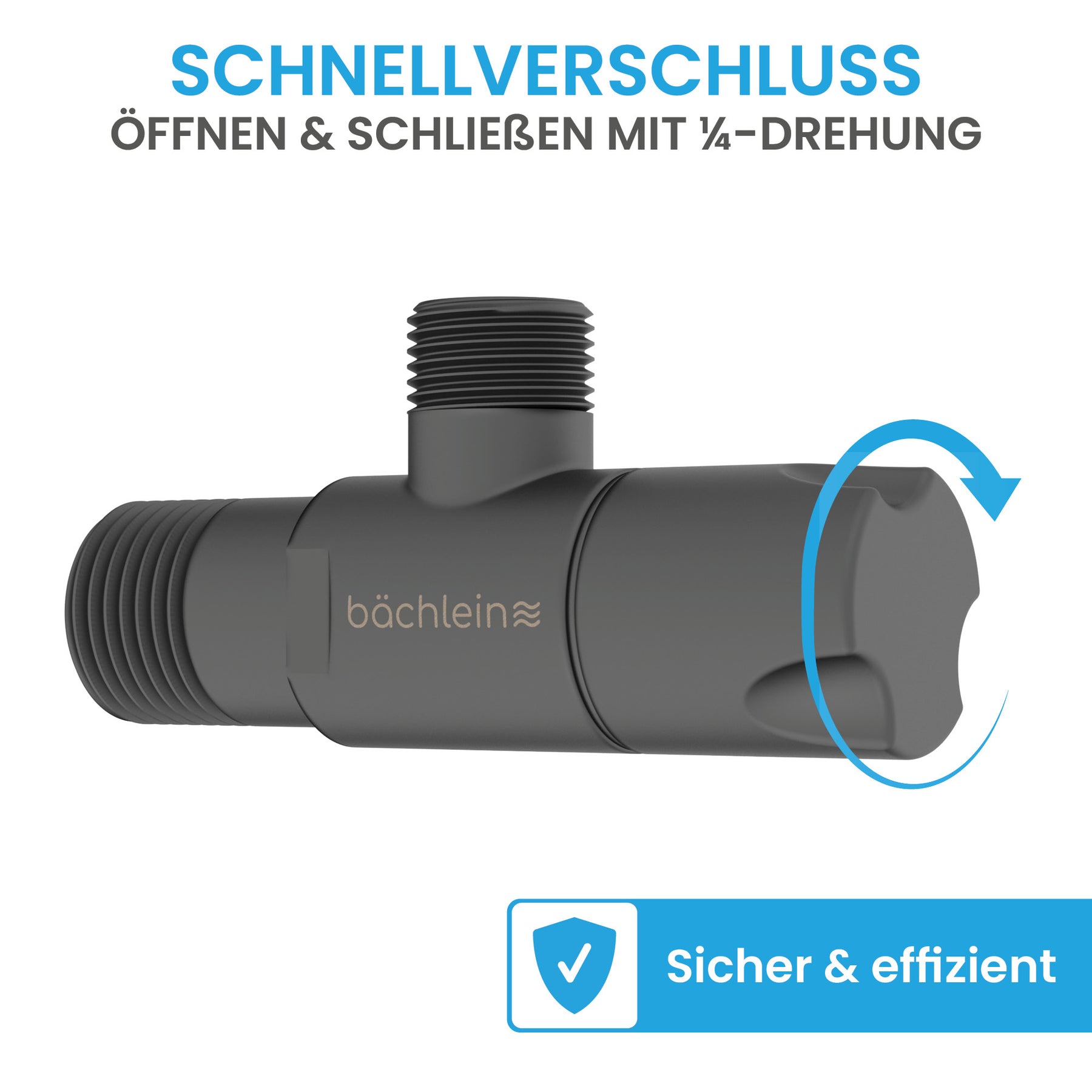 Eckventil-Set Schnellverschluss Klassik