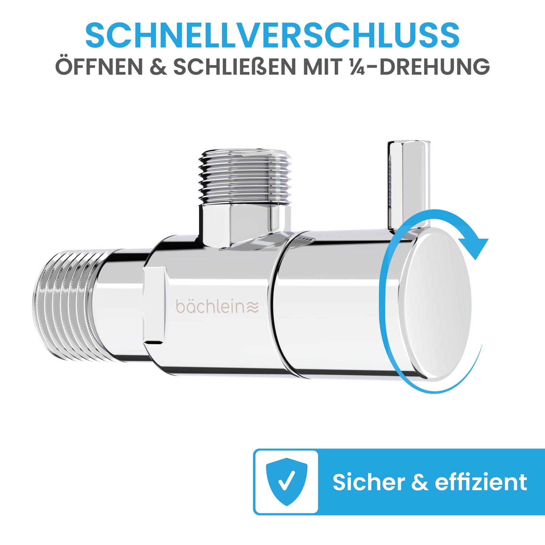 Eckventil-Set Schnellverschluss Komfort