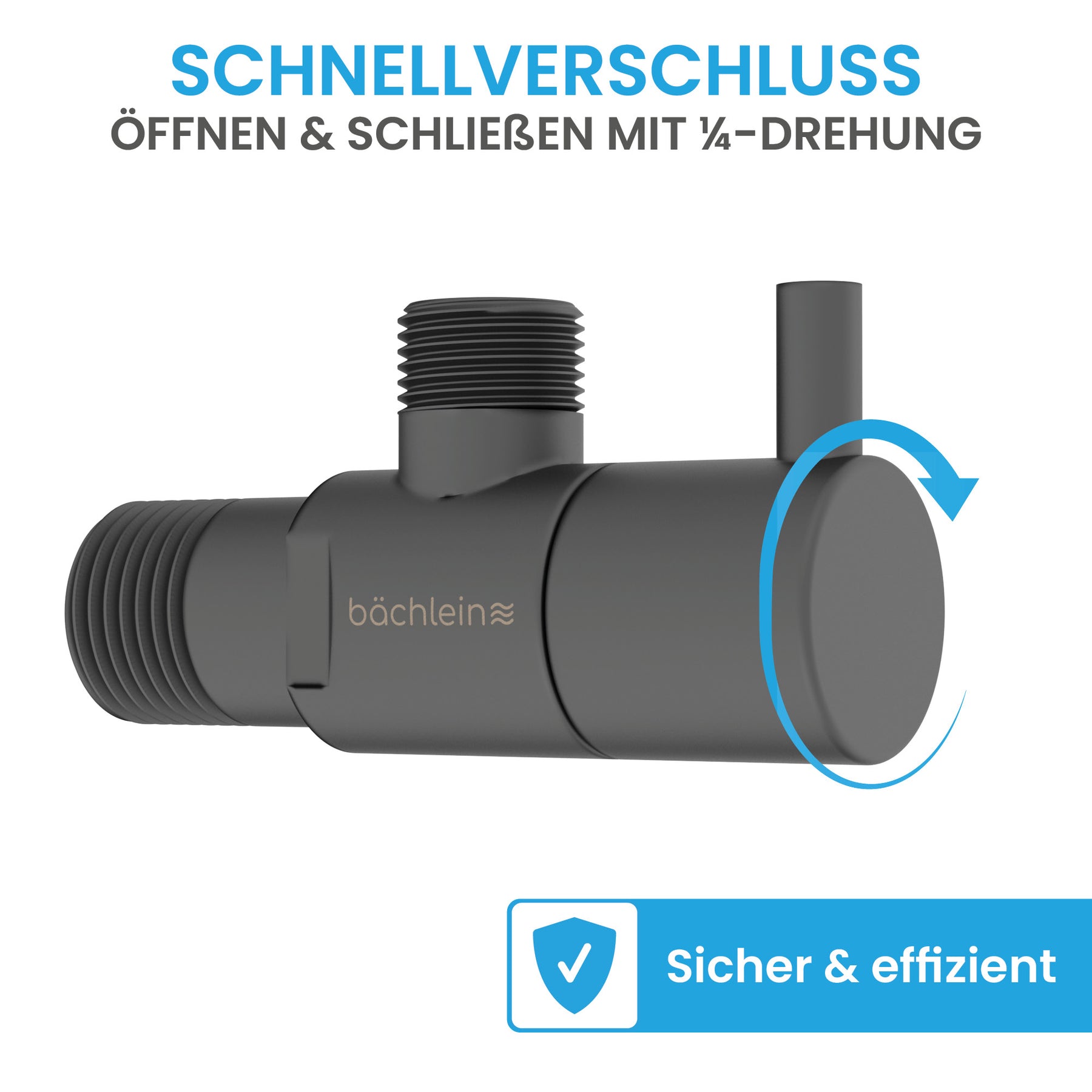 Eckventil-Set Schnellverschluss Komfort