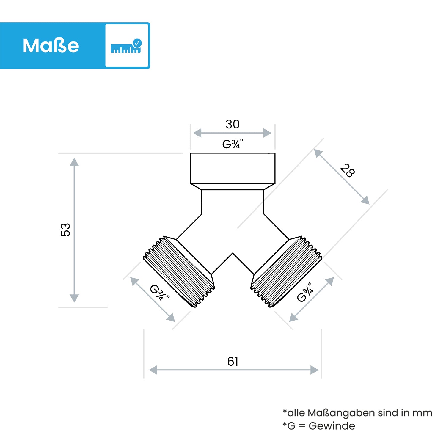 2-Wege-Verteiler