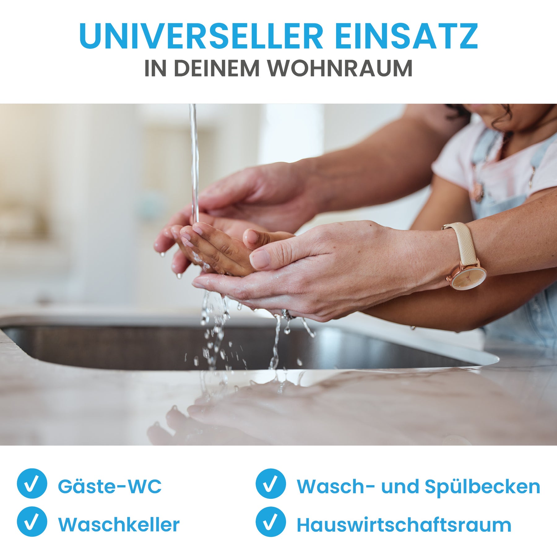 Eckventil-Set Schnellverschluss Klassik