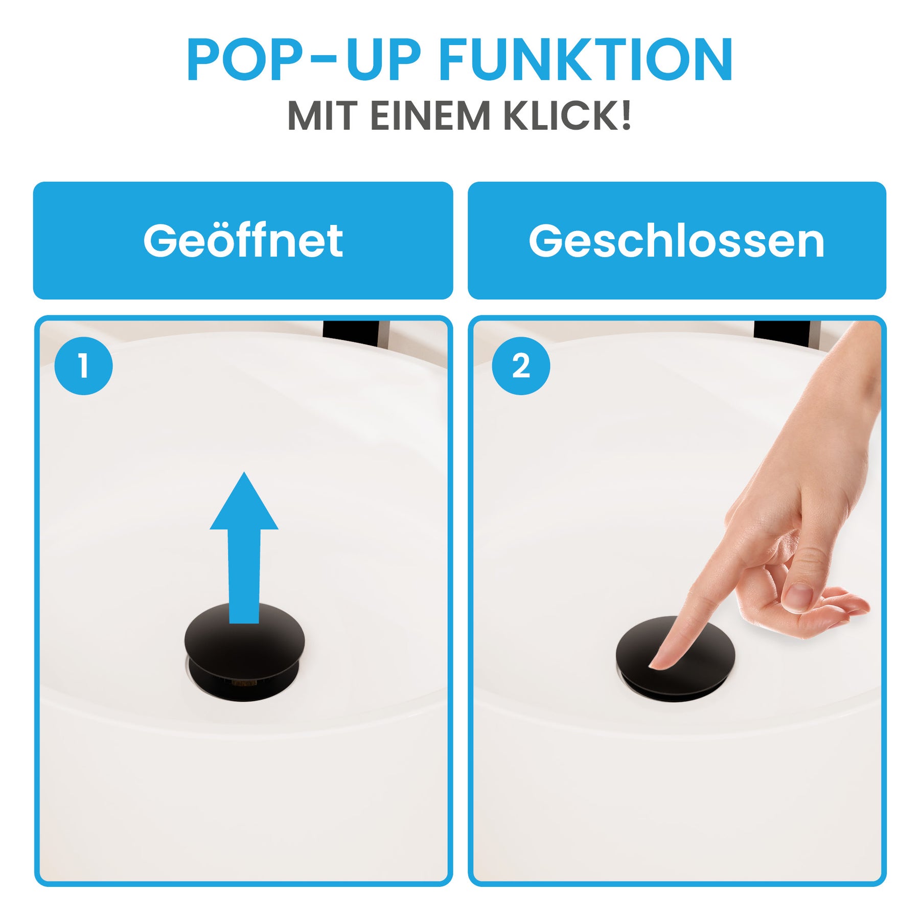 Ablaufgarnitur extra lang (ohne Überlauf)