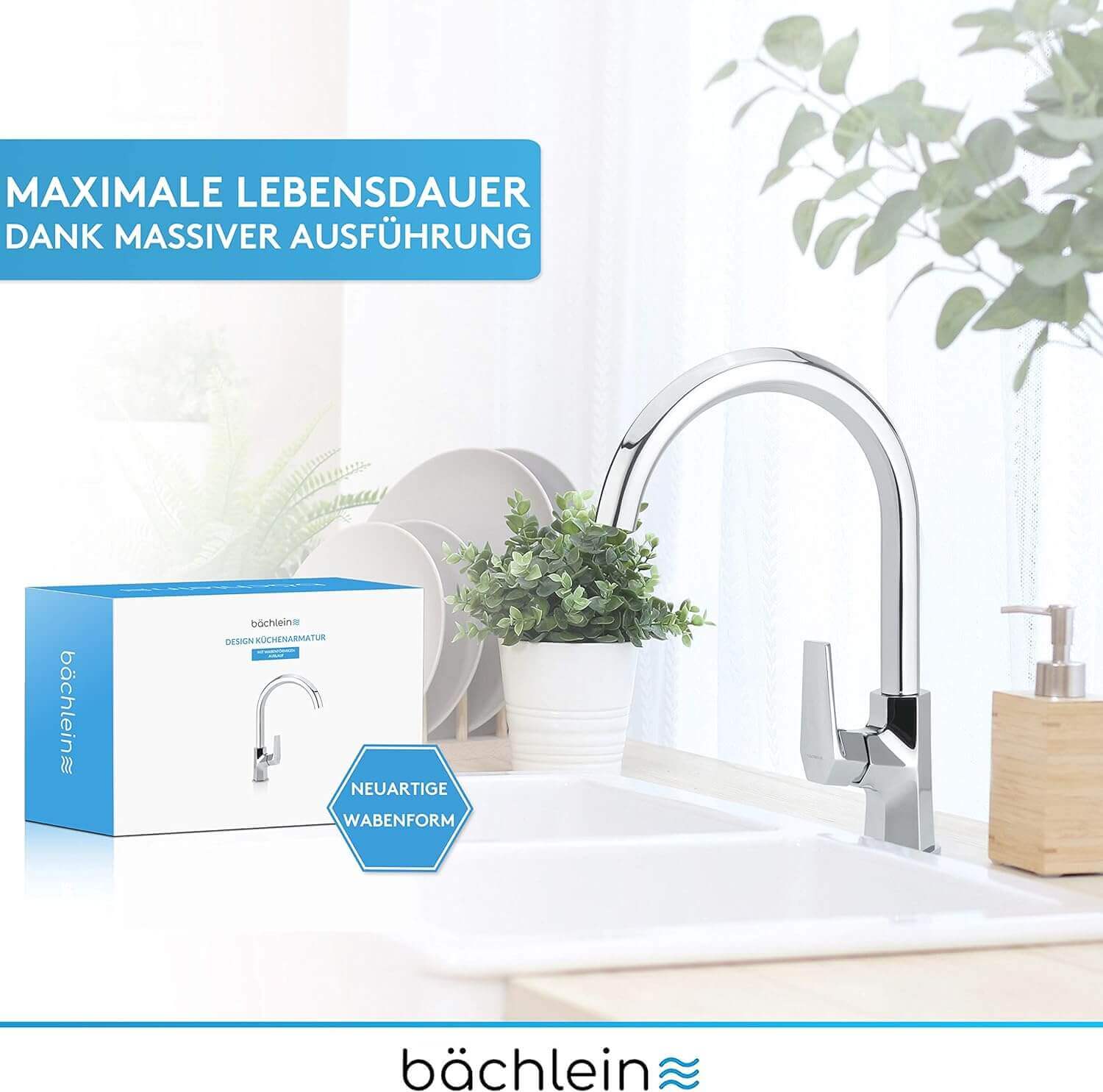 Küchenarmatur Wabenform Bächlein