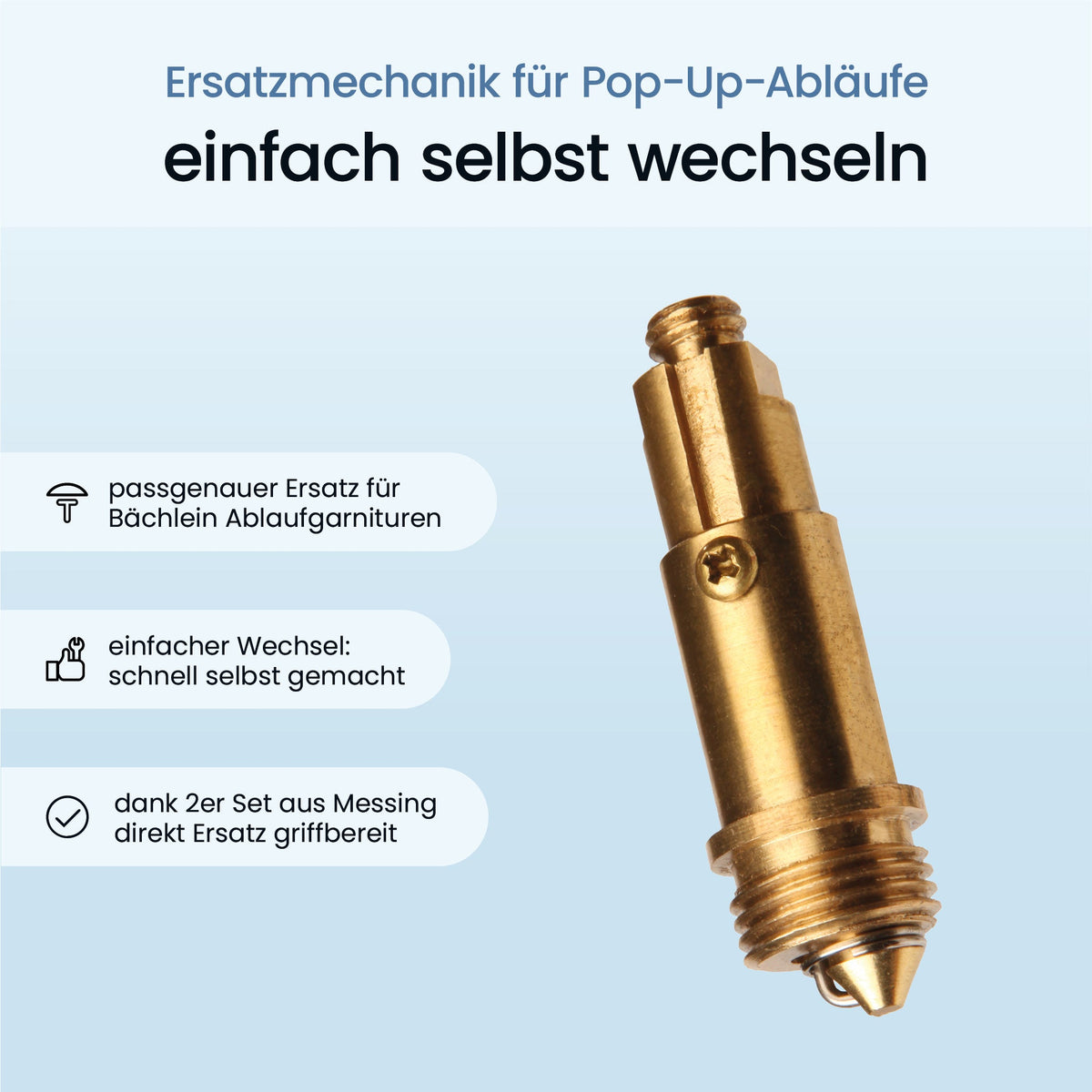 Ersatzmechanik - Pop-Up-Ablaufgarnitur