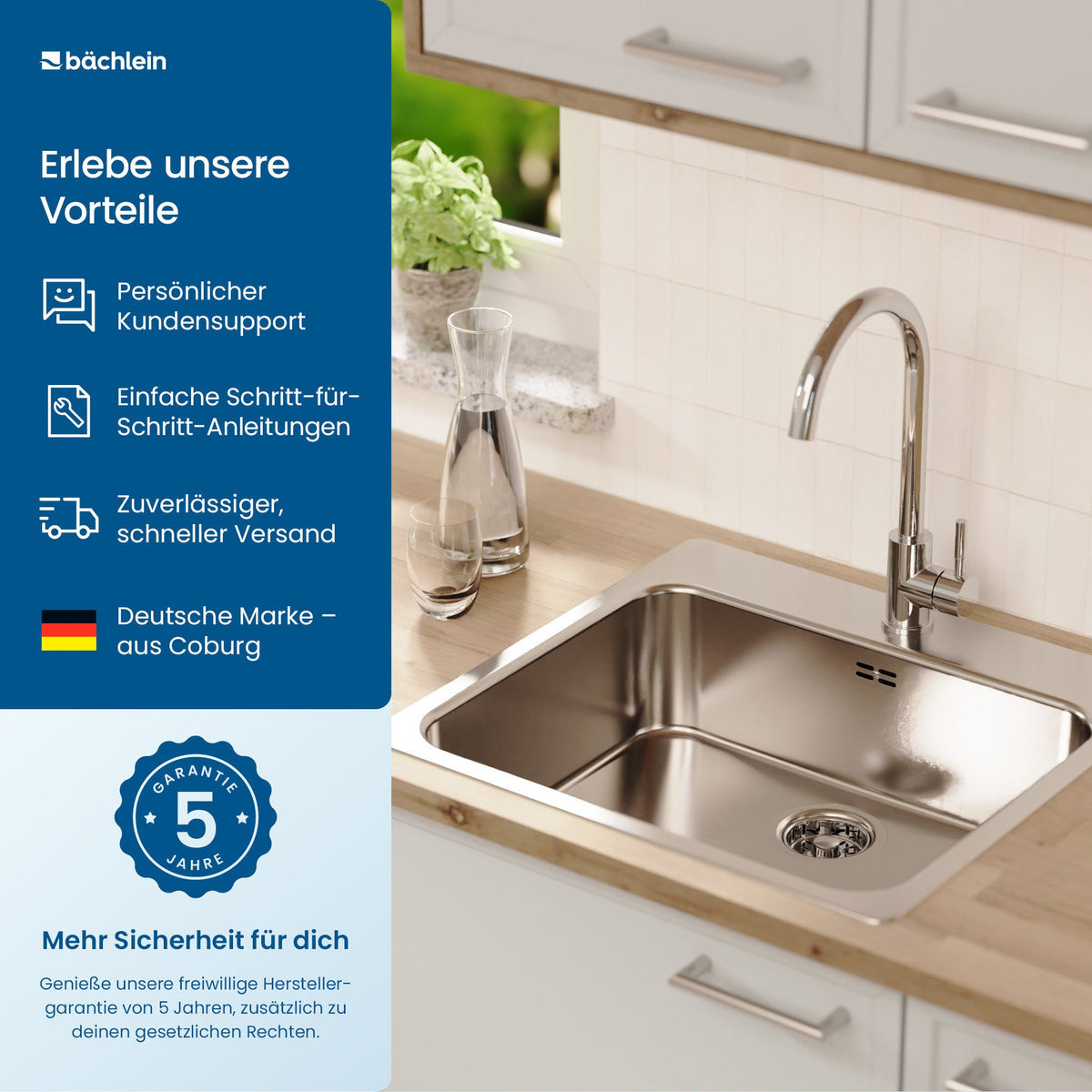 ⌀ 114 mm Pop-Up-Ablaufgarnitur Spüle