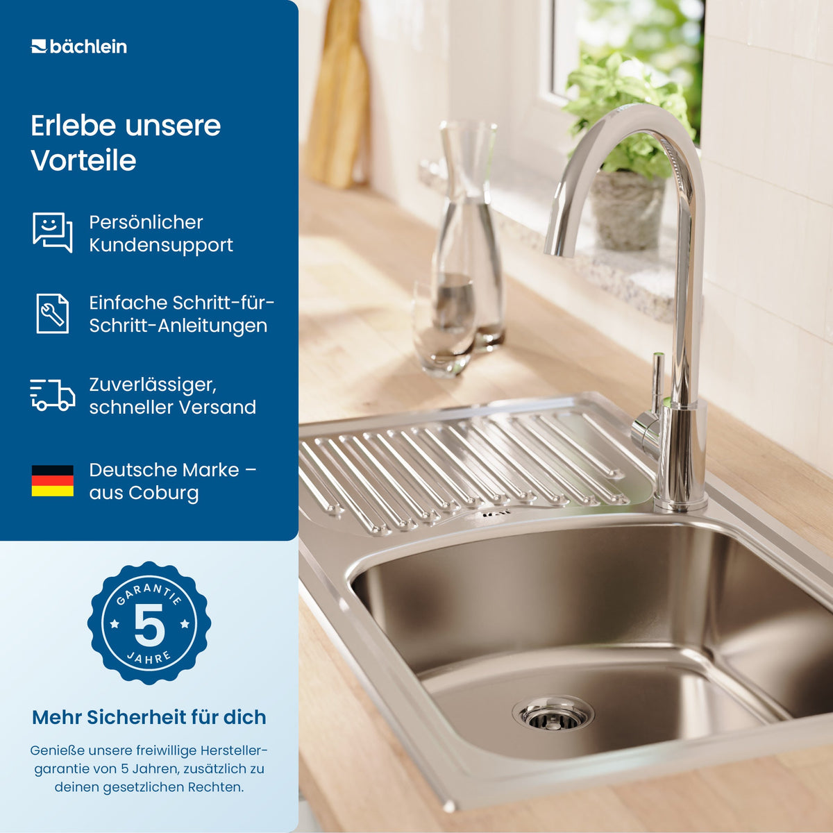 ⌀ 70 mm Pop-Up-Ablaufgarnitur Spüle