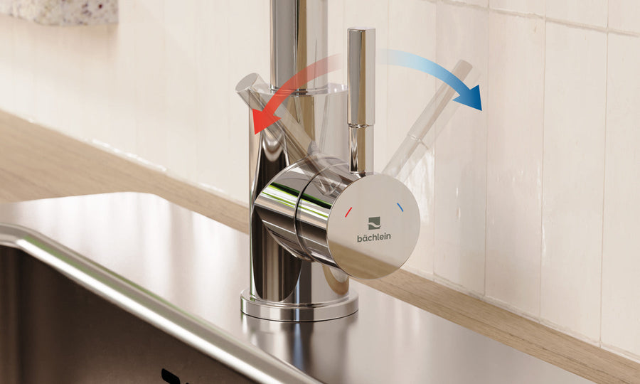 Wassermenge und Temperatur stufenlos einstellen