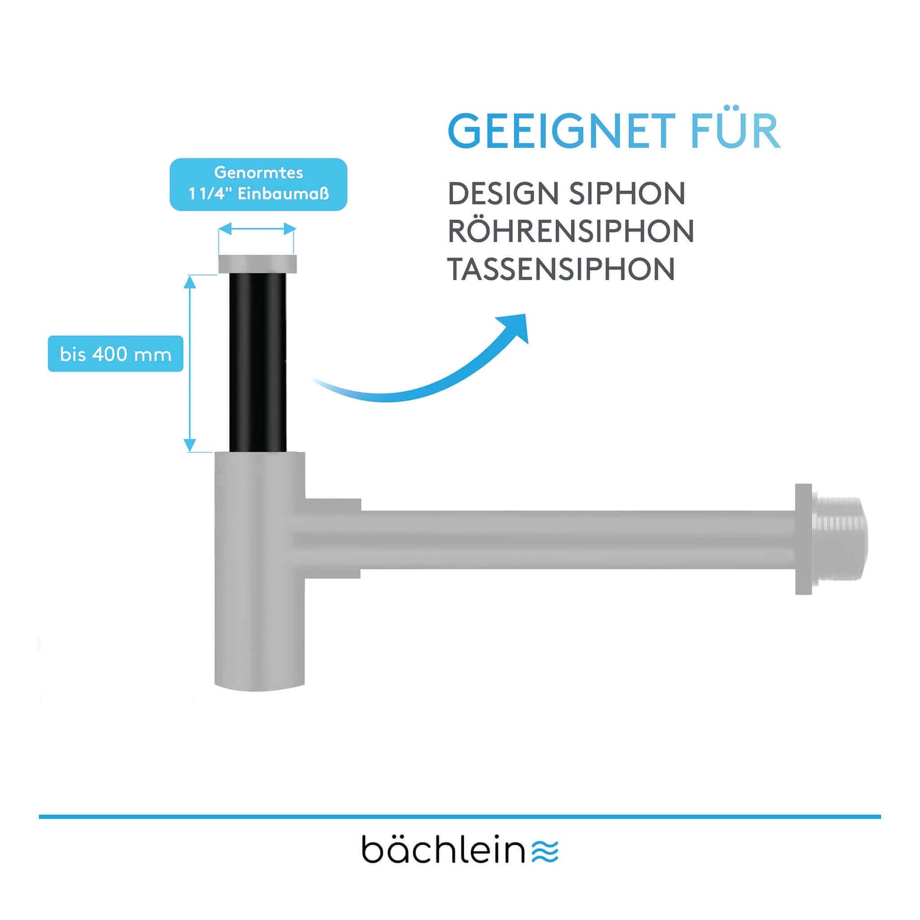 Tauchrohr extra lang (400mm) Bächlein