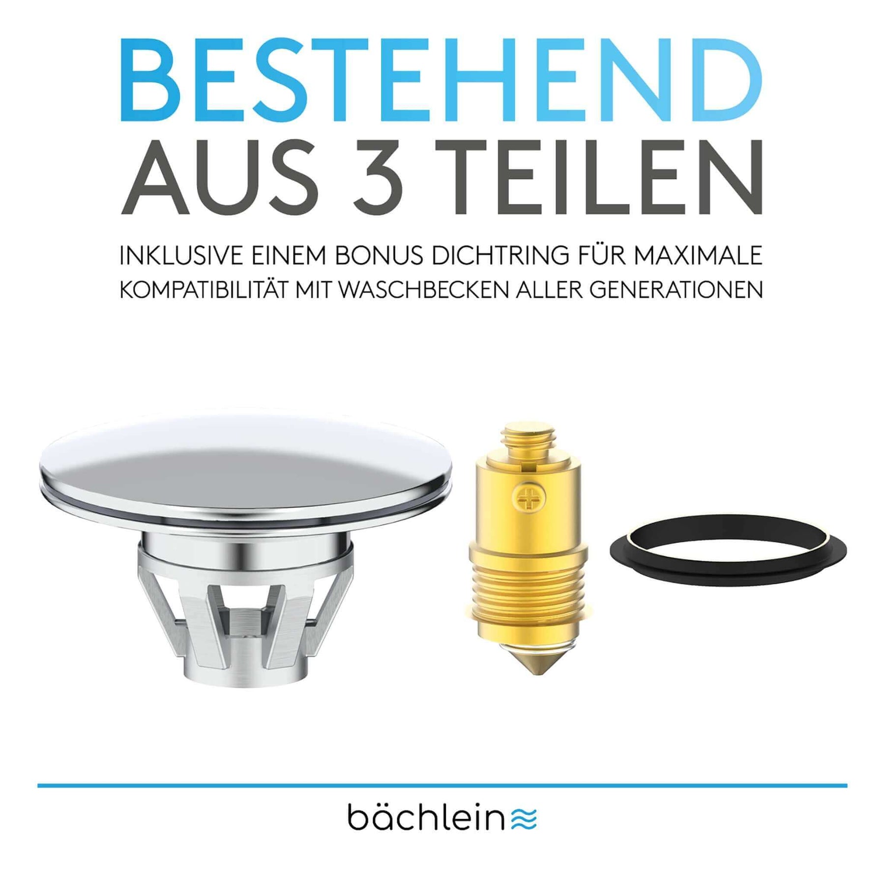 Waschbeckenstöpsel Pop-Up Bächlein