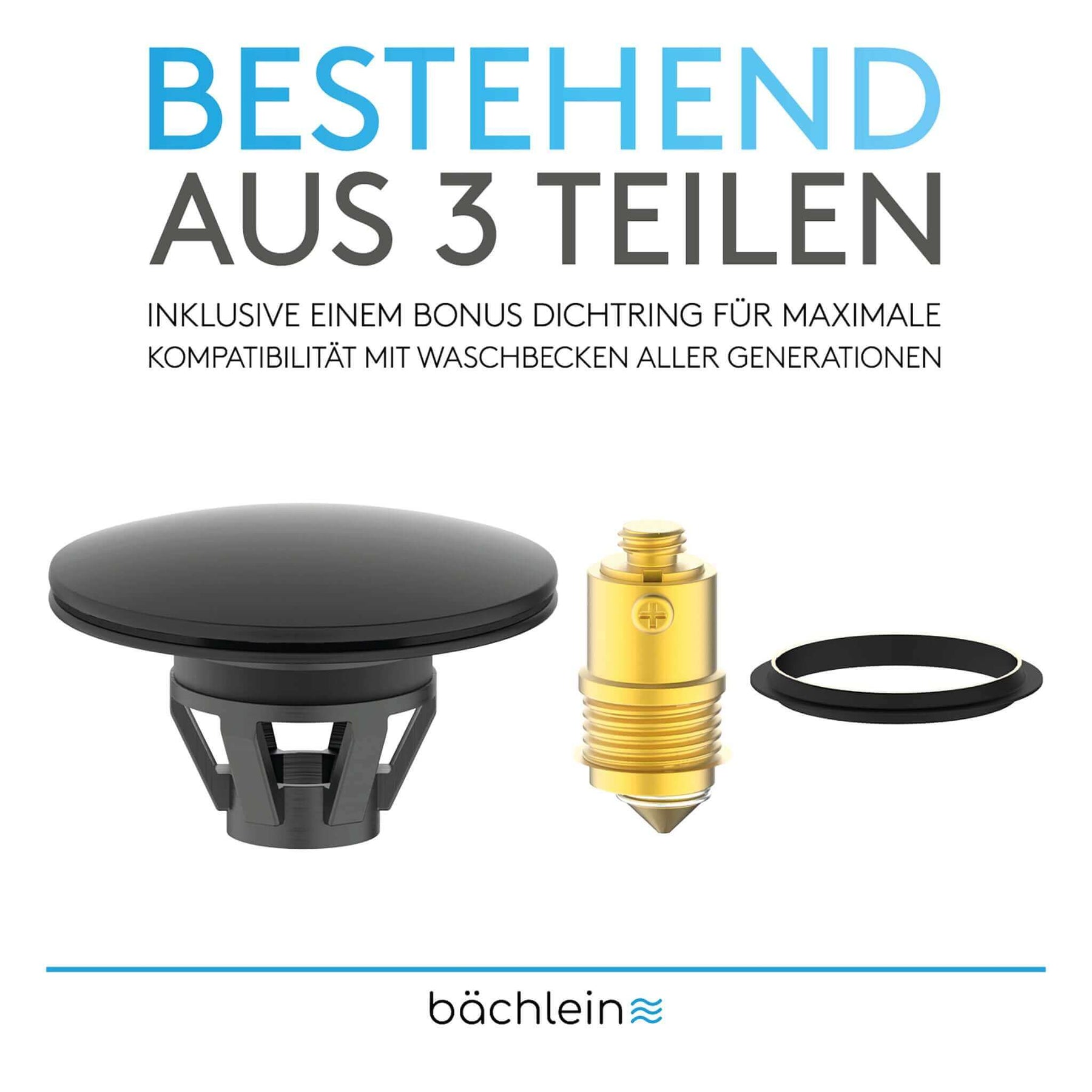 Waschbeckenstöpsel Pop-Up Bächlein