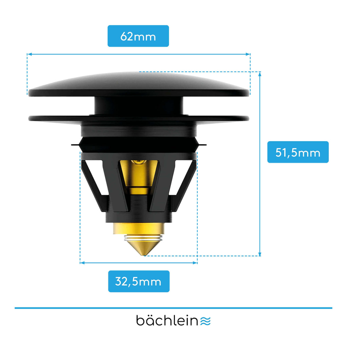 Waschbeckenstöpsel Pop-Up Bächlein