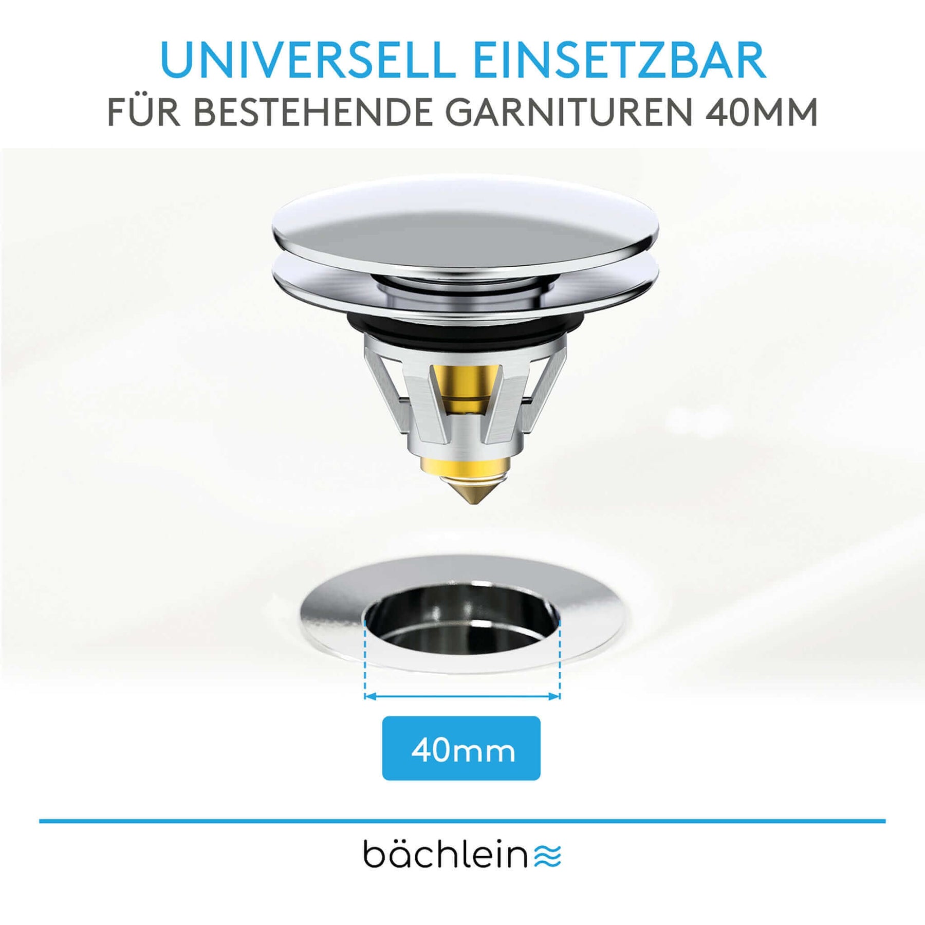 Waschbeckenstöpsel Pop-Up Bächlein