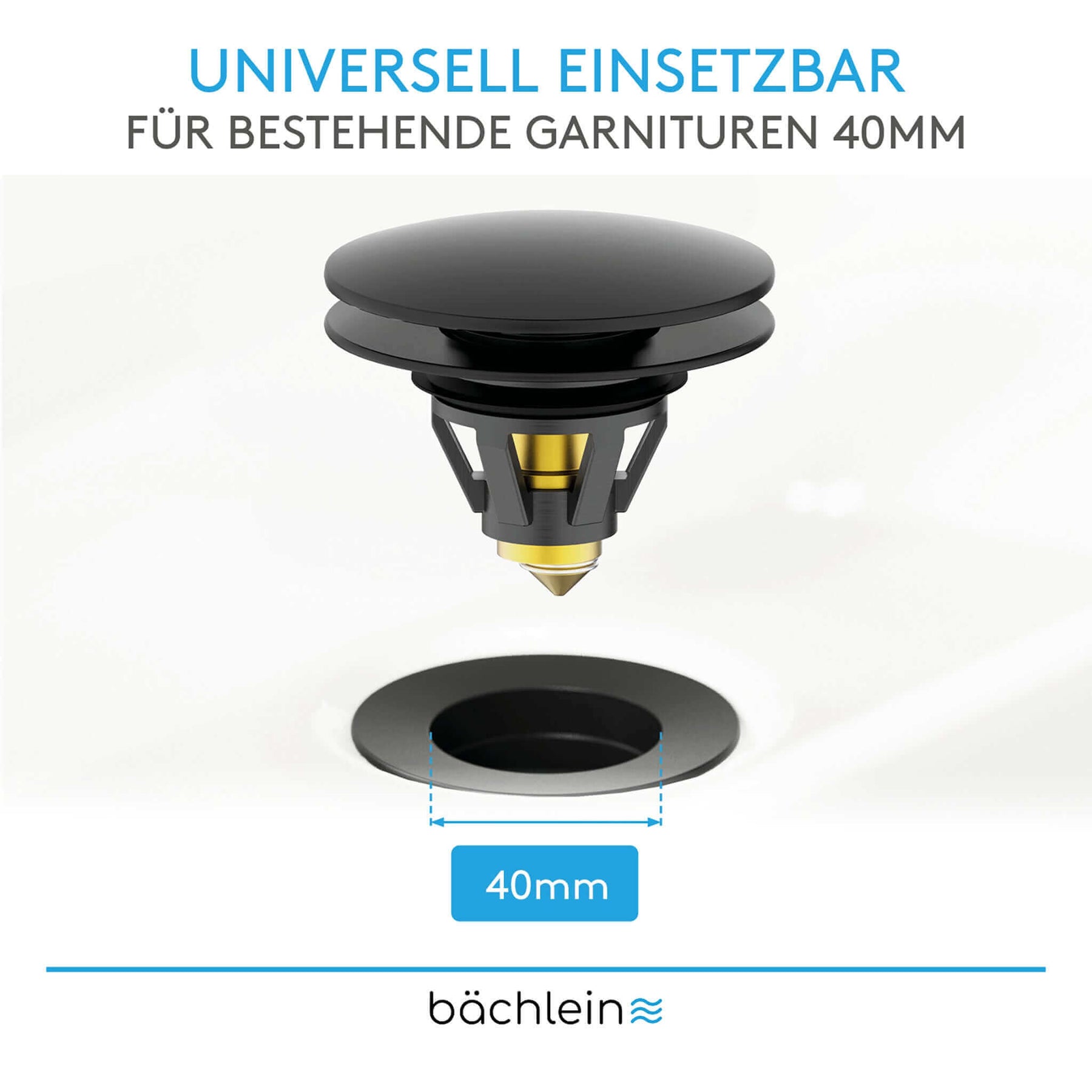 Waschbeckenstöpsel Pop-Up Bächlein
