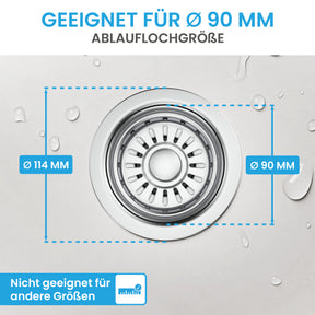 Ablaufgarnitur Pop-Up Spüle 114 mm