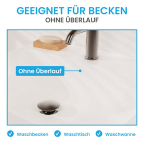 Ablaufgarnitur Pop-Up ohne Überlauf