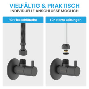 Eckventil-Set Schnellverschluss Komfort