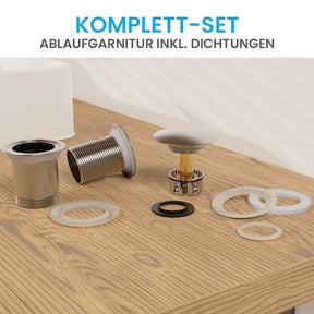 Ablaufgarnitur Pop-Up ohne Überlauf