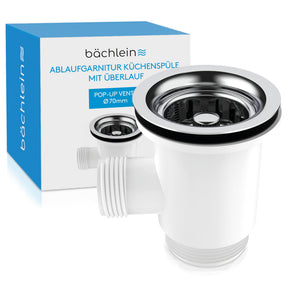 Ablaufgarnitur Pop-Up Spüle 70 mm