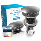 Ablaufgarnitur Pop-Up mit Überlauf