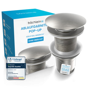 Ablaufgarnitur Pop-Up ohne Überlauf