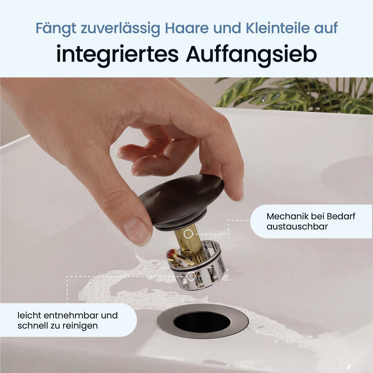 Pop-Up-Ablaufgarnitur