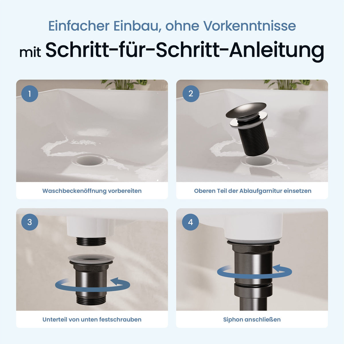 Pop-Up-Ablaufgarnitur