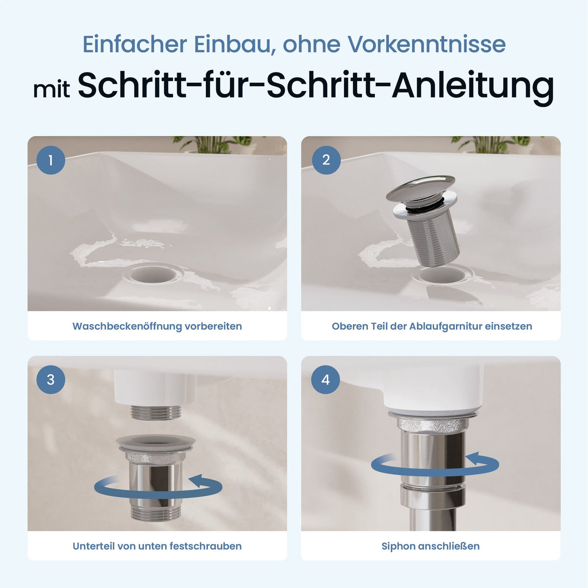 Pop-Up-Ablaufgarnitur