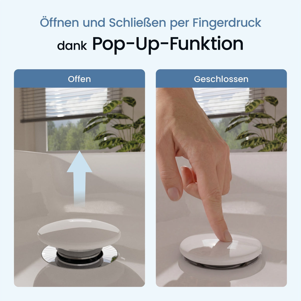 Pop-Up-Ablaufgarnitur