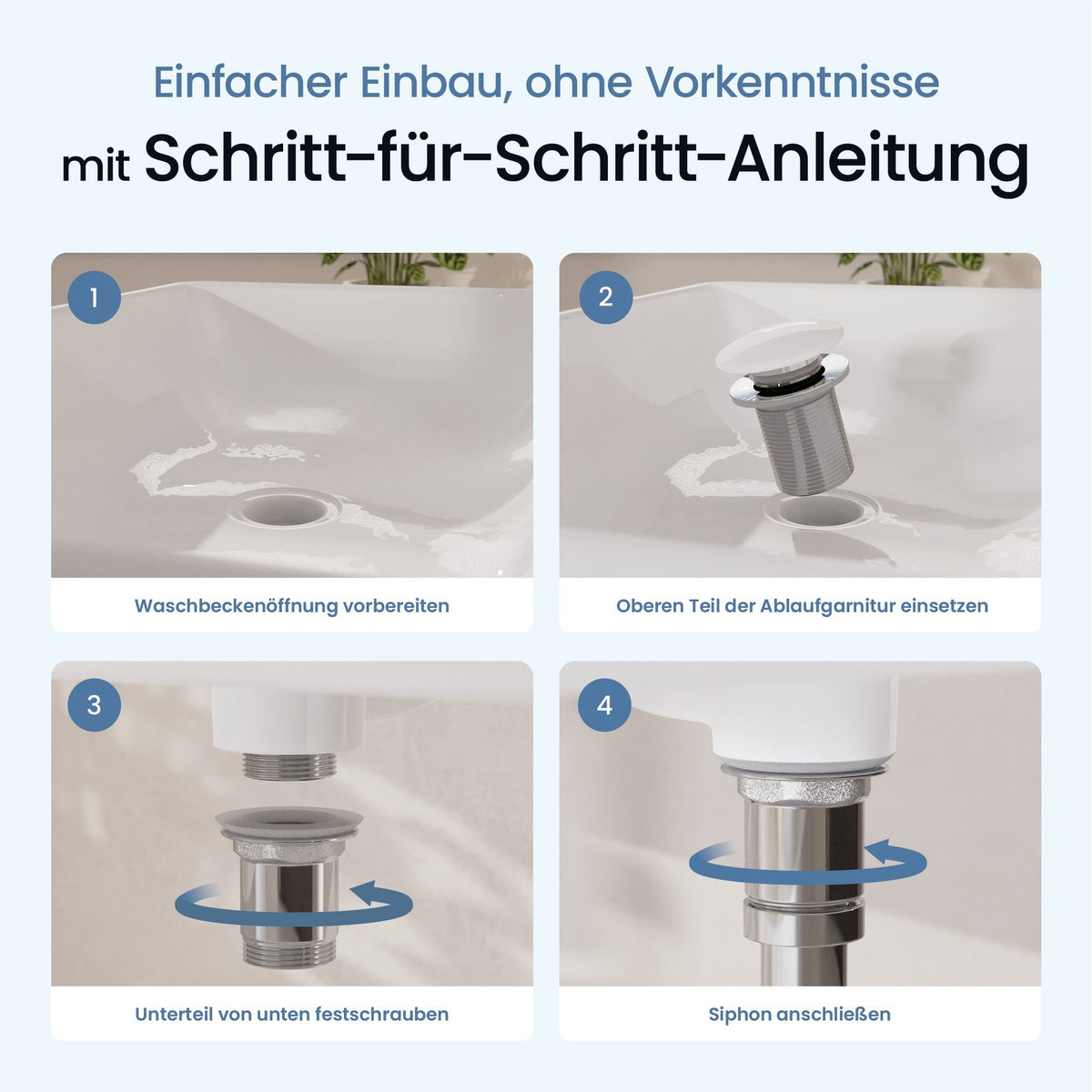 Pop-Up-Ablaufgarnitur