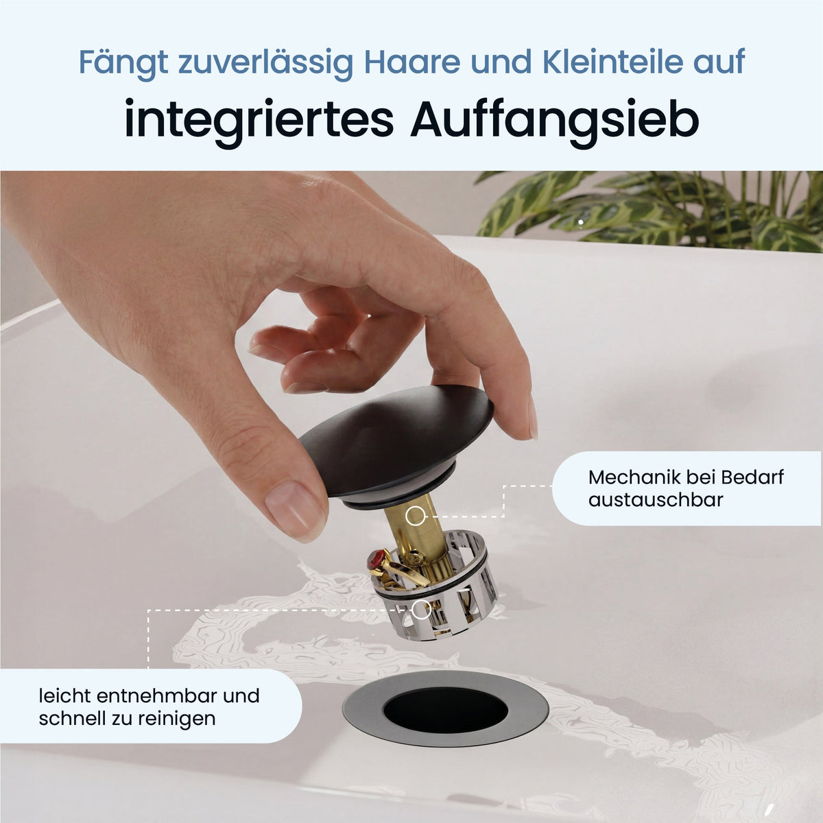 Pop-Up-Ablaufgarnitur