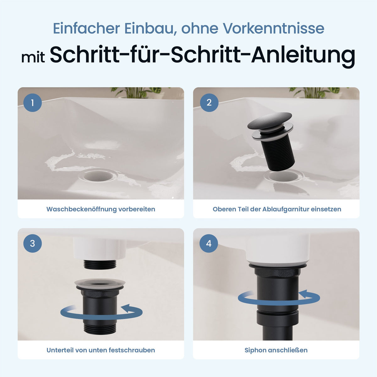 Pop-Up-Ablaufgarnitur