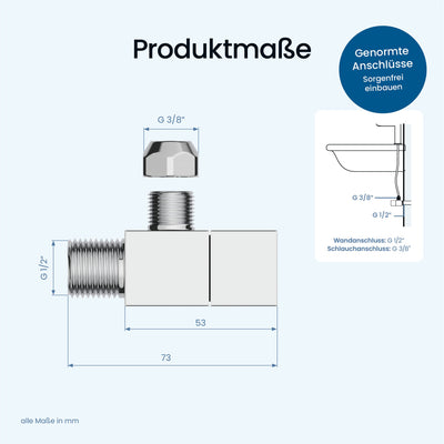 Eckventil-Set Kubus