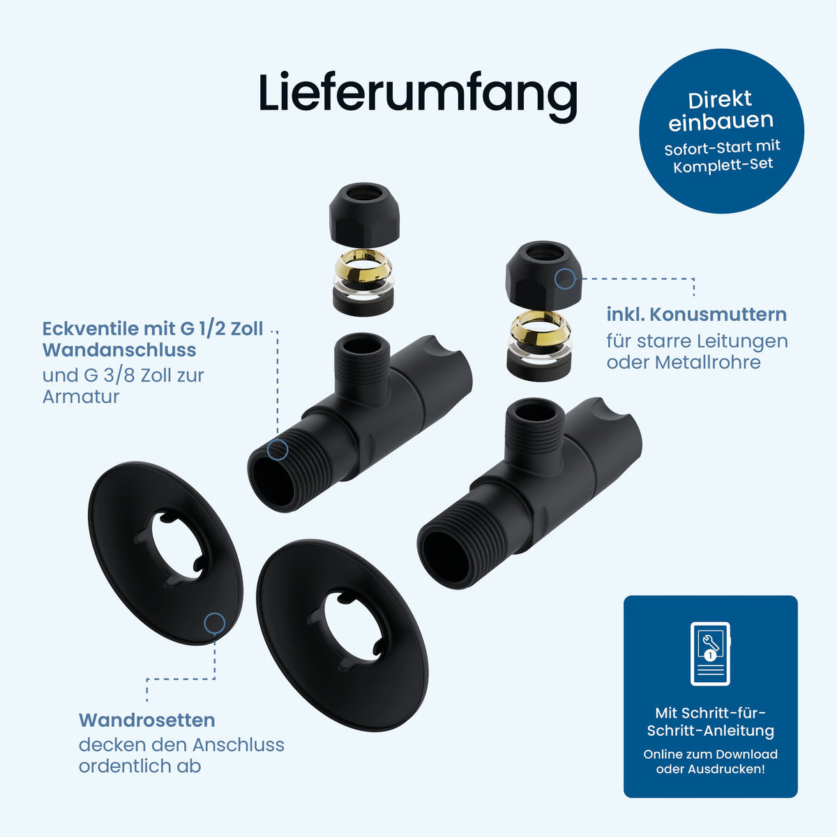 Eckventil-Set Treflus