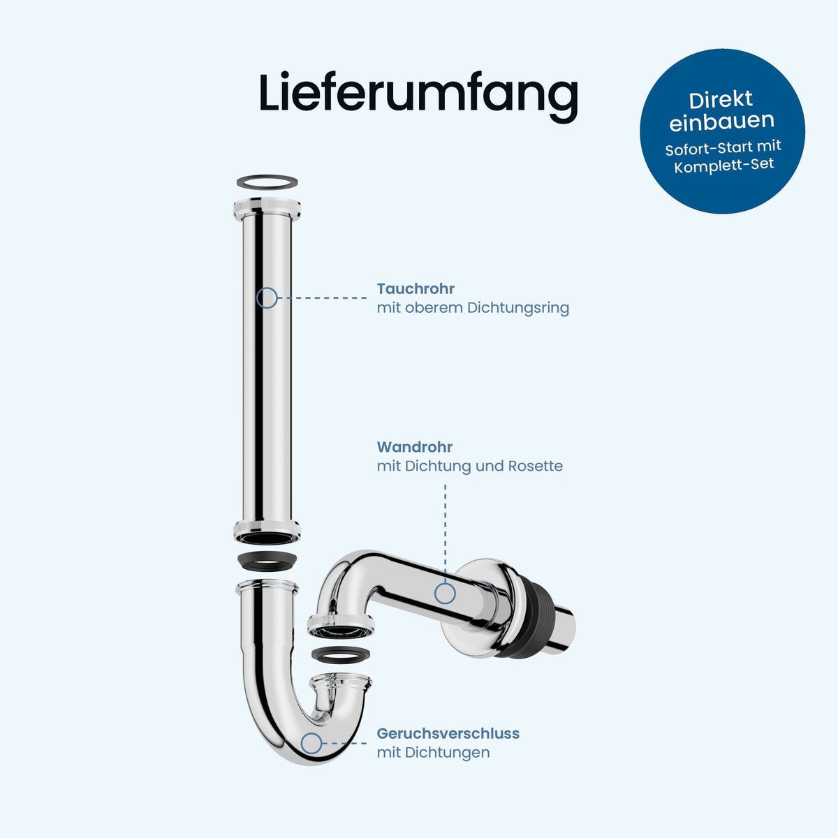 Röhrensiphon extra lang