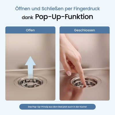 ⌀ 114 mm Pop-Up-Ablaufgarnitur Spüle