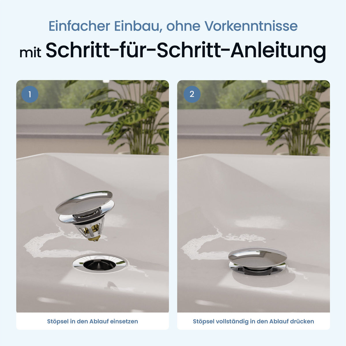 Waschbeckenstöpsel Pop-Up