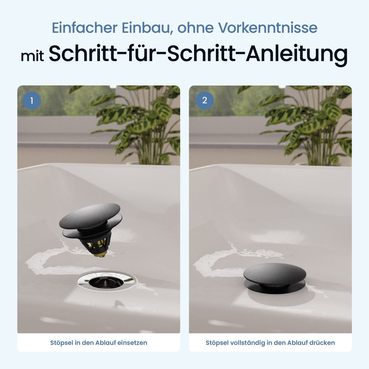 Waschbeckenstöpsel Pop-Up